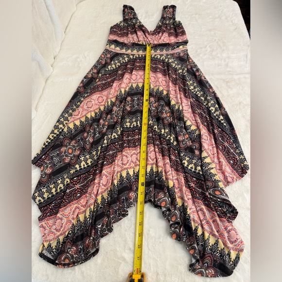 Soma Scarf Hem Tank Dress, Buttery Soft, Midi Dress, Pink & Black Paisley - Picture 13 of 14